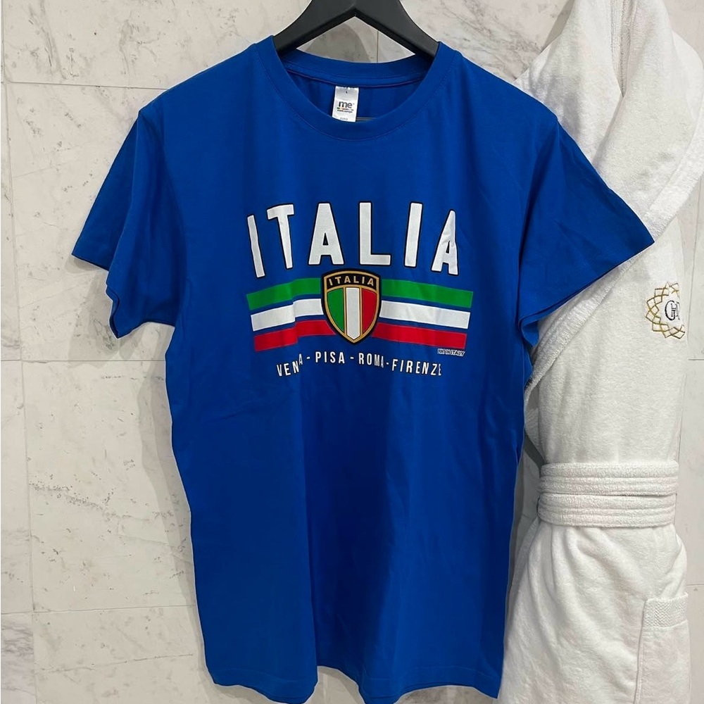 Italy Soccer Blue T-shirt